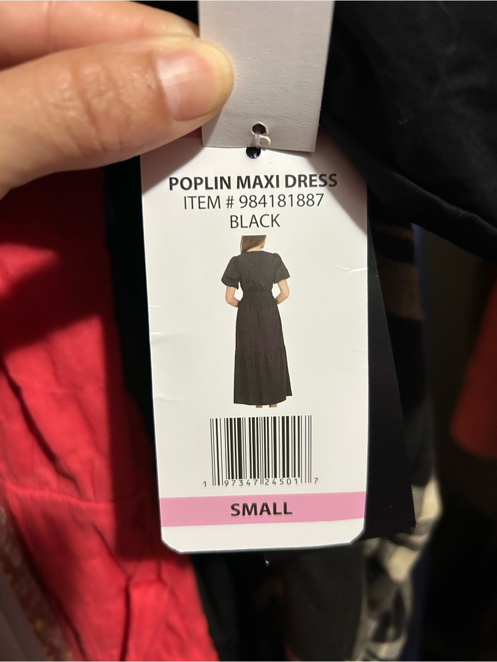 NWT French Connection Black Puff Sleeve Midi Dress - Picture 10 of 10